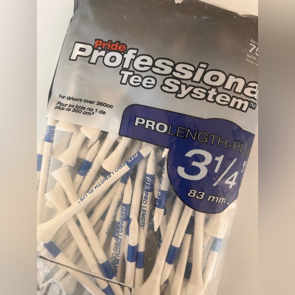 Pride professional tee 3 1/4